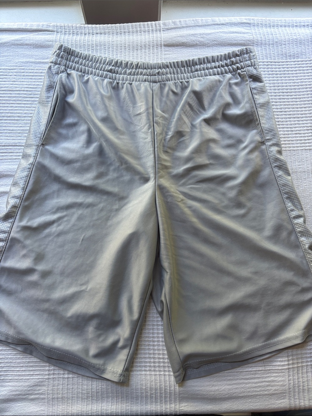 Men's Athletic Performance Shorts - Light Gray XXL